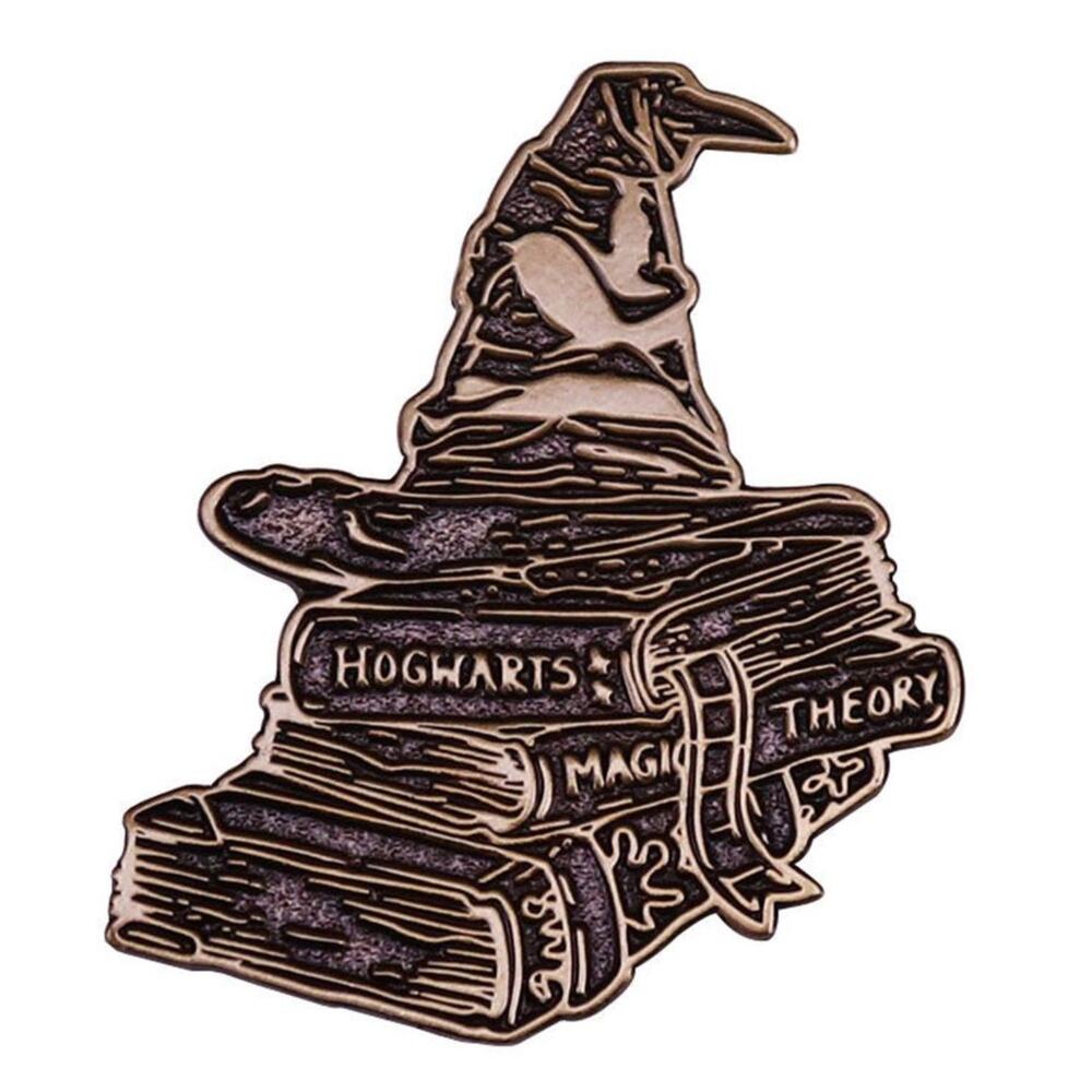 Harry Potter Sorting Hat & Hogwarts Books Enamel Pins 68-1